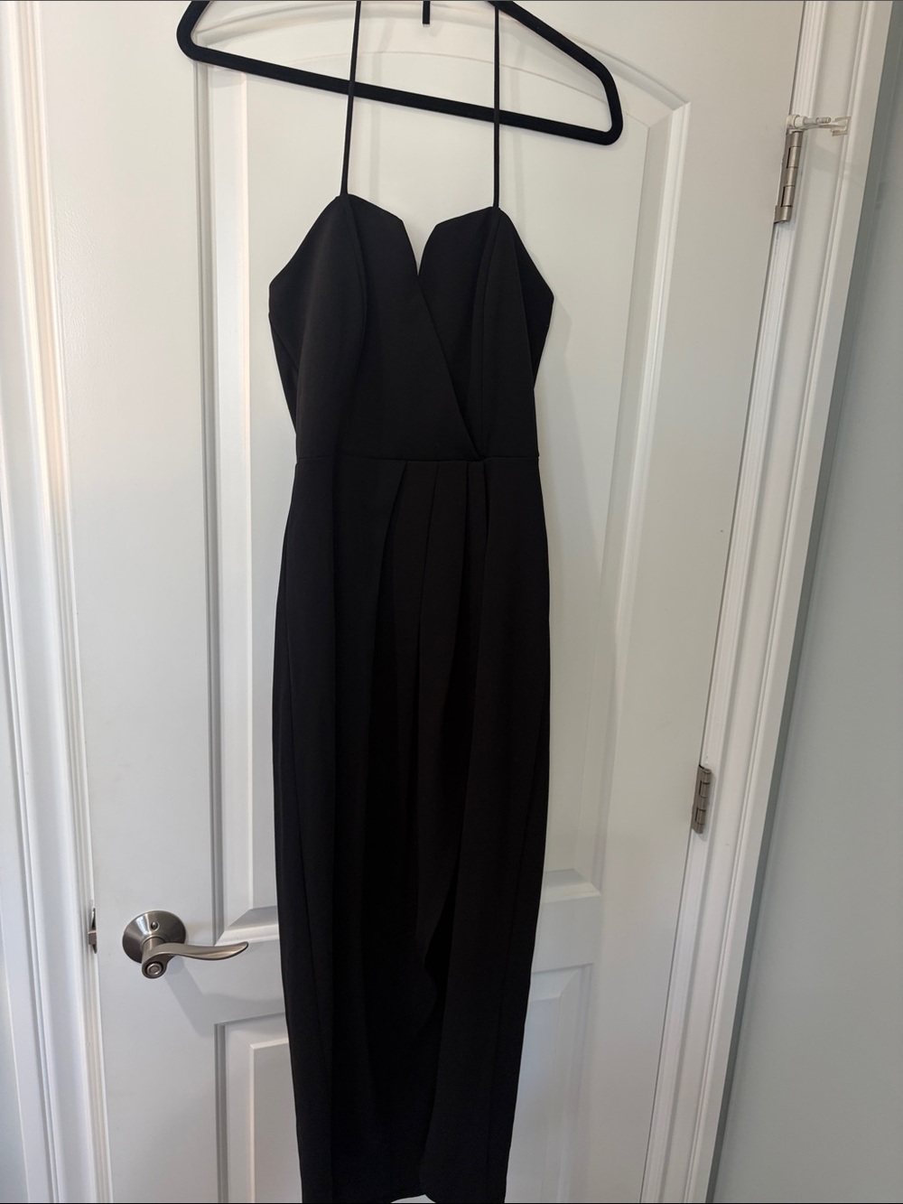 Black High-Low Spaghetti Strap Dress